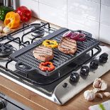 Cast Iron Griddle - 50cm Double Sided. - ER47