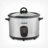 Vonshef 700W Rice Cooker, Silver. - ER47