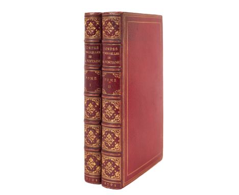 LA FONTAINE, Jean de. Contes et Nouvelles en Vers, Paris: Chevalier 1792, 2 vols., 2 engraved portrait frontispieces, 84 engr