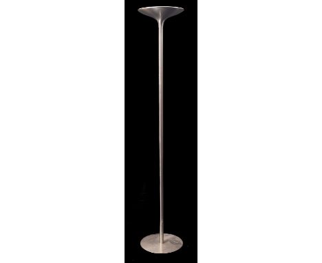 An Italian metal standard lamp, the Aminta, designed by Emma Schweinberger, for Artemide of Milan, modern; (the uplighter lac