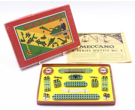 Meccano X Series X2 Outfit, complete in the original box with leaflet and envelope, excellent condition