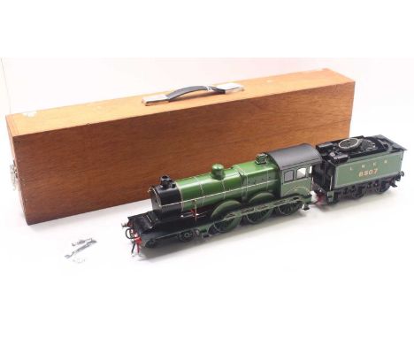 Gauge 1 scratch-built electric battery operated SD Holden B12 (GER S69 1500's) 4-6-0 loco, in LNER lined green, no.8507, buil