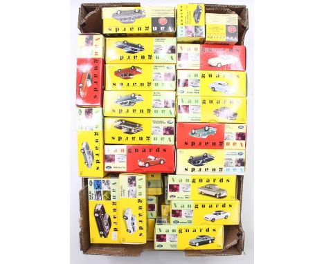 Tray containing a quantity of Vanguards 1/43 scale Boxed modern issue diecast to include; No.Va56000 Austin 1300 Estate in Sn