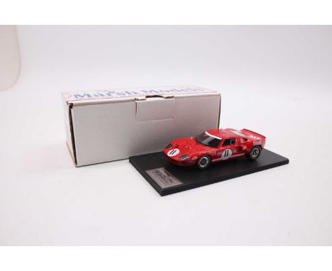 Marsh Models, MM267, 1/43rd scale model of a Ford GT40 Escuderia Montjuich, finished in red with racing number 11, BOAC 500 1