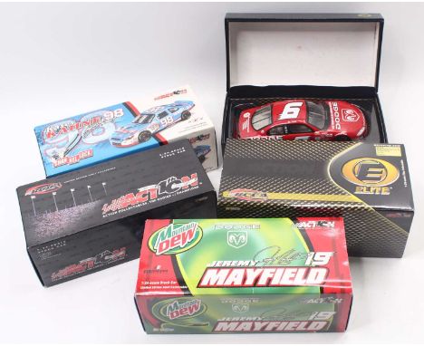 Action Collectables Group of 4 Limited Edition 1/24 scale modern issue Nascar diecasts to include; Kassey Khane 98 by Channel