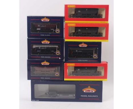 A collection of Bachmann and Hornby 00 gauge wagons to include three Bachmann CEA wagons, four HEA wagons by both manufacture