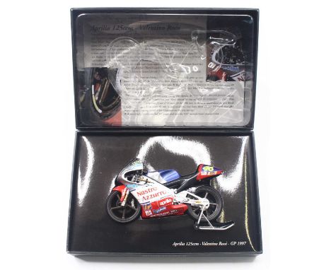 Minichamps Classic Bike series 1/12 scale model of an Aprilia 125ccm Valentino Rossi Assen GP 1997, housed in an original pic