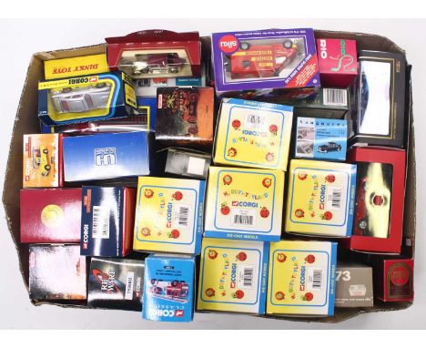 One tray containing modern issue diecast vehicles including six Corgi Noddy toys, Matchbox Models of Yesteryear Fire engine s