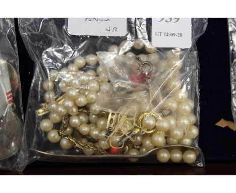 Pearl necklaces etc.