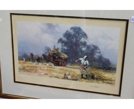 David Shepherd "While the Sun Shines" colour print, pencil signed.