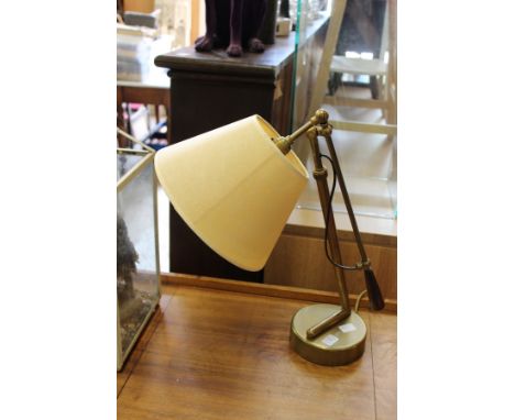 A good brass adjustable table lamp.