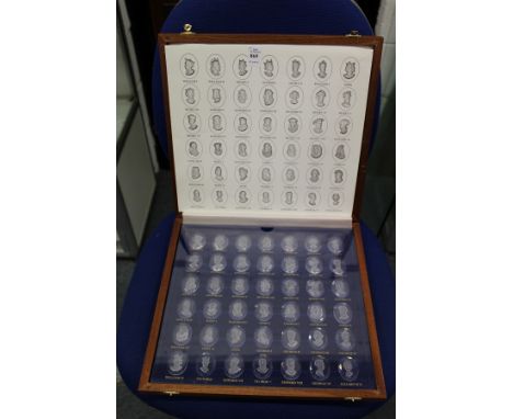 The Royal Crystal Cameos, a boxed set of forty two intaglio engraved Royal portrait busts.