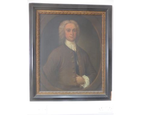 ENGLISH EARLY 19TH CENTURY PORTRAIT, OIL ON CANVAS, APPROX. 63 X 76 cm