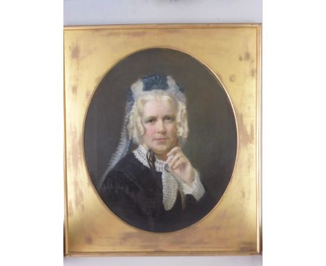 ATTRIB. ISAAC BIRD (EXHIB. 1826-1861) PORTRAIT DEPICTING LADY RIPLEY, LOVELY QUALITY OIL ON CANVAS, NO APPARENT SIGNATURE, AP