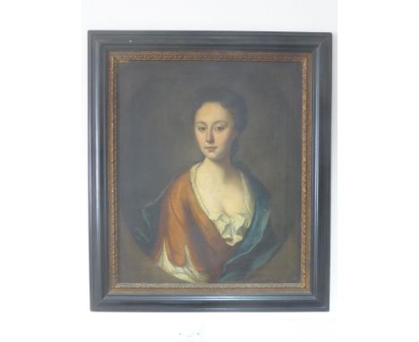 ENGLISH EARLY 19TH CENTURY PORTRAIT, OIL ON CANVAS, APPROX. 63 X 76 cm