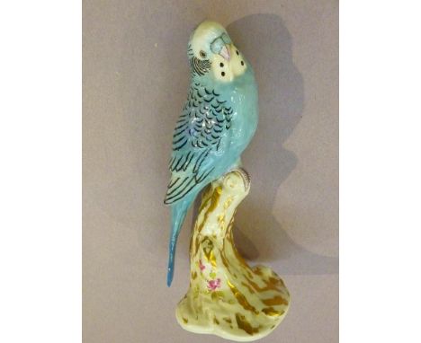 ROYAL WORCESTER BLUE BUDGIE
