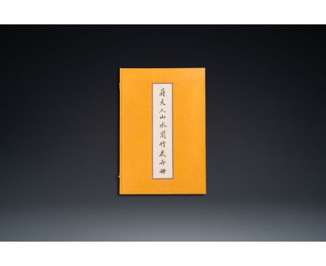 Fullt title: Madame Chiang Kai-Shek (May-ling Soong Chiang, 1898-2003): Album with 24 prints, Beijing, 1979Description: Dim.: