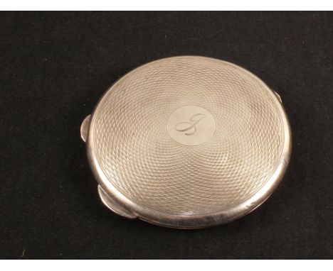 A Silver compact with initial, Chester 1937