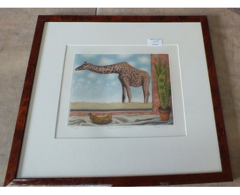 Trevor Price, six colour etchings, Keep Your Head Above Water, A Twist in the Tail, The Early Bird Catches the Worm, Birds of