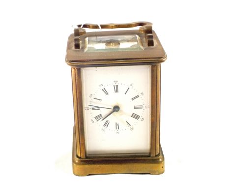 A Brass carriage clock