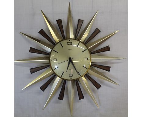 Metamec starburst clock &amp; Wehrle alarm clock (af)
