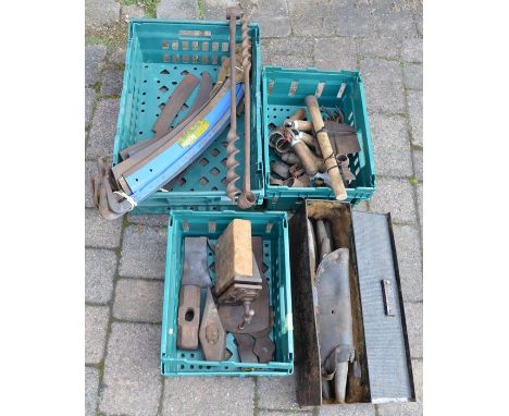 Hand tools parts including scythe blades &amp; handles, hammer heads, axe heads &amp; blade sharpeners