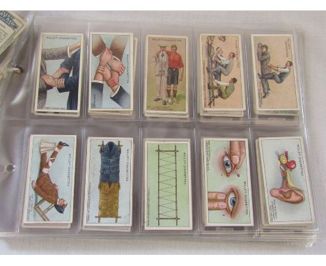 Wills cigarette cards - full set of First Aid series 50, Film stars Carreras ltd full set 54 Maxilin Marketing co ltd full se