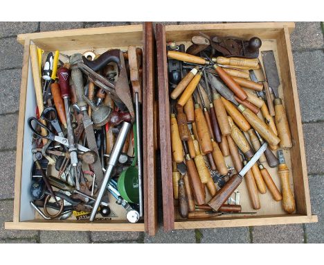 Two drawers of mixed tools