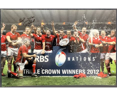 Dan Lydiate signed Wales Grand slam 2012 print. Good condition. All autographs come with a Certificate of Authenticity. We co