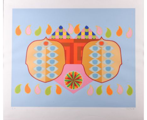   Heinz TRÖKES (1913-1997)  "Illusion" Grafik - Farbsiebdruck, 55,5 cm x 69,6 cm,  rechts unten handsigniert und datiert 71, 