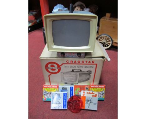 Cragstan TV-X Junior 8mm Projector, in original box complete with six 8mm films including two Charlie Chaplin Reels.