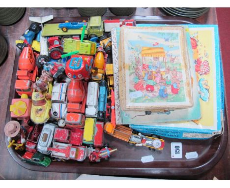 Corgi Toy "Magic Roundabout", other Corgi, matchbox toys, wooden jigsaws boxed etc:- One Tray 