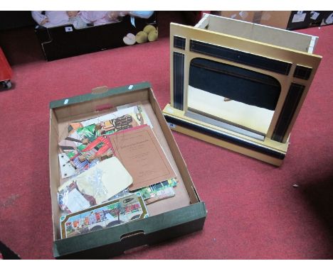 Mid XX Century Tri-ang Puppet Theatre No. 1, with three Tri-ang children's plays and original characters. The theatre has ori
