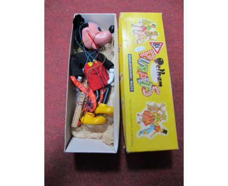 Pelham Puppet 'Mickey Mouse', complete with original yellow box.
