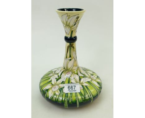 Moorcroft Thalia Vase: Limited edition 10/25 and signed by designer Vicky Lovatt. Height 23cm, 1st in quality