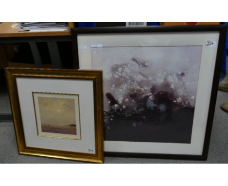 20th Century Limited Edition Framed Print, titled "The Conversation," Signed By The Artist John Bond: together with a modern 