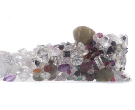 **PARCEL OF UNMOUNTED GEMS, including emerald, ruby, sapphire and other, totalling approximately 103.00 carats