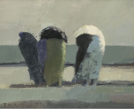 BARBARA MÜLLER-KAGELERBerlin 1938 - 2023'TRÜBER TAG' (1992) Öl auf Platte. 36 x 42 cm (R. 53 x 59,5 cm). Unten links signiert