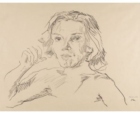 OSKAR KOKOSCHKA1886 Pöchlarn - 1980 Montreux'GITTA' (1953) Lithografie auf Velin. SM 48 x 61 cm (R. 72 x 86 x 3 cm). Unten re
