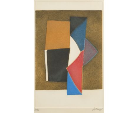 BERTRAND DORNY1931 Paris - 2015 ebendaKONVOLUT VON 4 FARBRADIERUNGEN ('MURS ORANGE' / 'PETIT MUR' / 'PATCHWORK' / 'OHNE TITEL