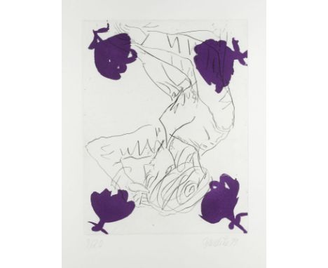 GEORG BASELITZ1938 Deutschbaselitz, Sachsen'ROMANTIK I' (1999) Radierung mit Farbaquatinta. DM 43 x 33 cm, SM 77 x 57 cm (R. 