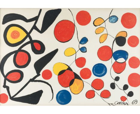ALEXANDER CALDER1898 Lawnton, Philadelphia - 1976 New York City'SPRING CARNIVAL' (1969) Farblithografie auf Velin. 44 x 64 cm