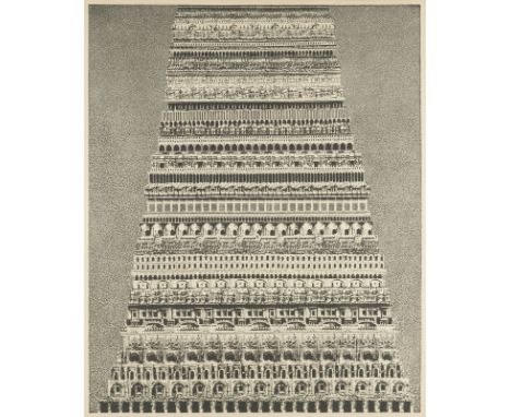 ROMAN OPALKA1931 Hocquincourt, Frankreich - 2011 Rom, Italien'LA TOUR DE BABEL' (1968) Radierung und Aquatinta, im Passeparto