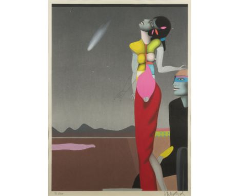 PAUL WUNDERLICH1927 Eberswalde - 2010 Saint-Pierre-de-Vassols'STERNSTUNDE' (1997) Farbholzschnitt auf Japan, mit Trockenstemp