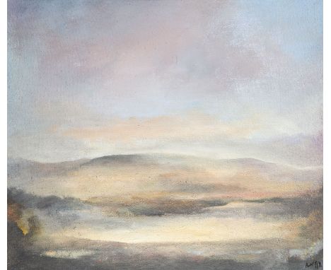 WERNER LICHTNER-AIX1939 Berlin - 1987 München'PAYSAGE - DRÔME' (1976) Öl auf Leinwand. 60 x 70 cm (R. 66 x 76 cm). Unten rech