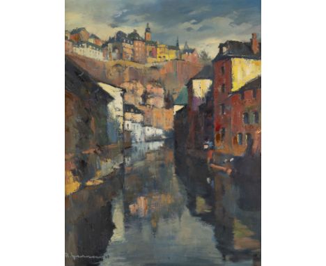 ROGER GERSON1913 Diekirch - 1966 Luxemburg'ANSICHT VON GRUND (LUXEMBURG)' (1960) Öl auf Leinwand. 80 x 60,5 cm (R. 102 x 81,5