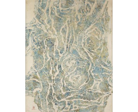 PHAM TANG1924 Yen Mo, Ninh Binh - 2017 Paris'KOMPOSITION AUF WEISS' Mischtechnik auf Sperrholzplatte. 90 x 70 cm (R. 92 x 71,