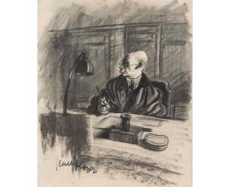 MODERNER KÜNSTLERTätig 1. H. 20. Jh.KONVOLUT VON 4 ZEICHNUNGEN (1930er JAHRE) Feder und Kohle auf Papier. Jew. 40 x 31,5 cm (