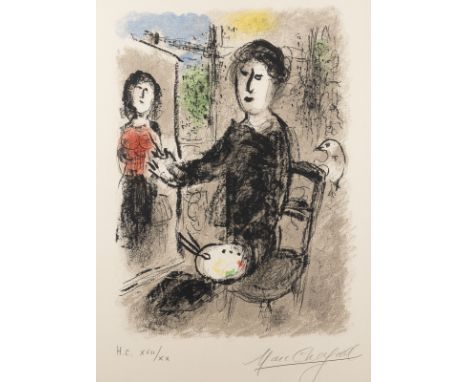 MARC CHAGALL1887 Witebsk - 1985 Paul de Vence'FRONTISPIECE - LES ATELIERS DE CHAGALL' (1976) Farblithografie auf Velin. SM 39