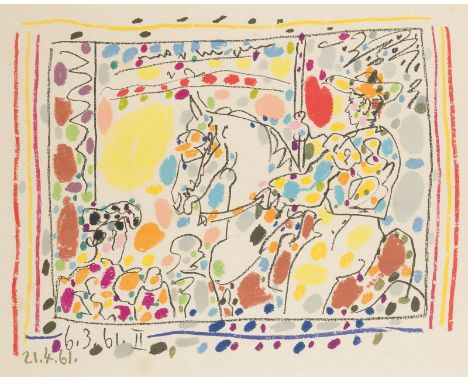 PABLO PICASSO1881 Málaga - 1973 Mougins'LE PICADOR II' (1961) Farblithografie auf Velin. DM 20 x 26 cm, SM 24 x 31 cm (R. 49 